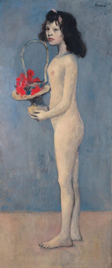 帕勃羅·畢加索，《拿著(zhù)花籃的女孩》，1905。圖片：Courtesy Christie's Images Ltd.